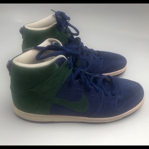 NIKE SB Dunk High Blue & Green 305050-402 Sz 11